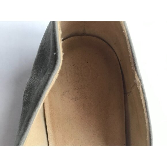 Hego's Gray Suede Ballet Flats W/ Multicolor Floral Bows, Size 8 (US) 38 (IT) - Picture 10 of 10